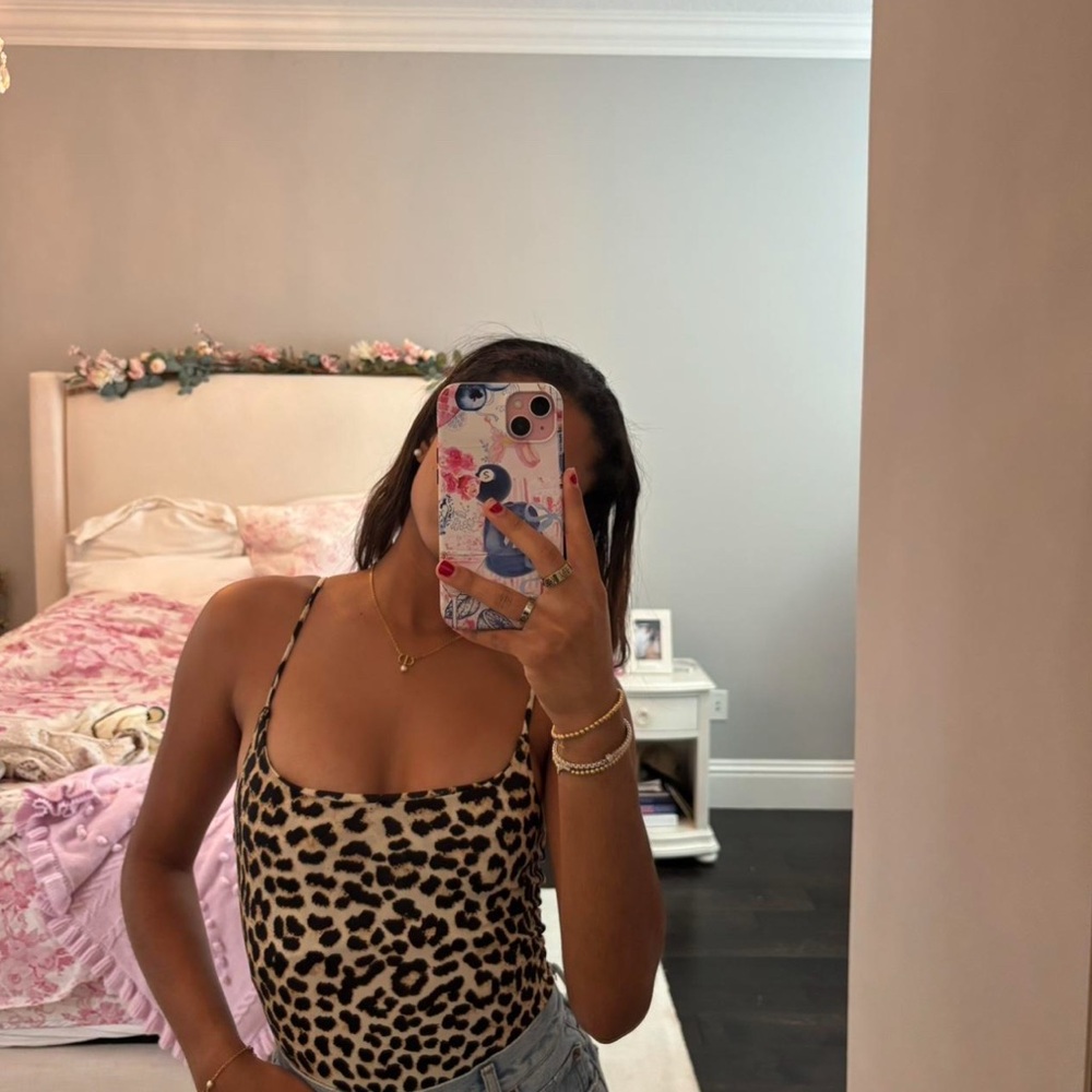 Stradivarius Animal Print Top